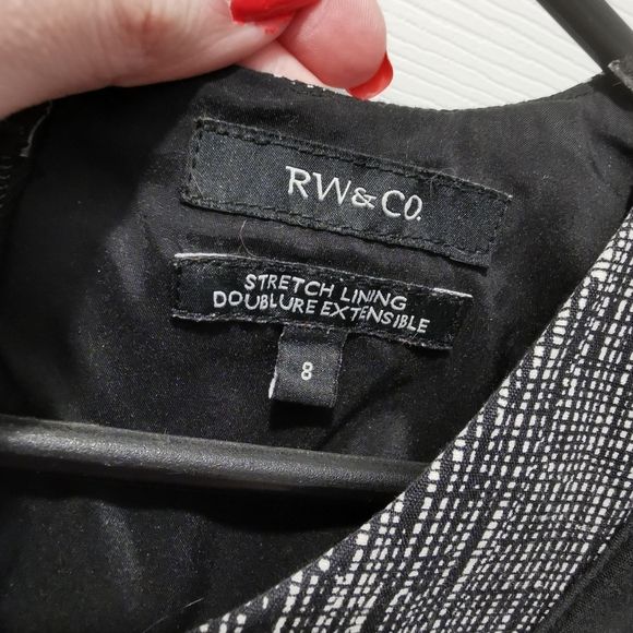 RW&CO Bodycon Grey and Black Dress - Picture 3 of 3